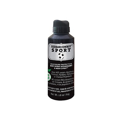 Herban Cowboy Dry Deodorant And Body Spray Sport