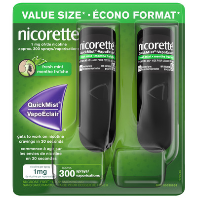 Nicorette QuickMist Spray Fresh Mint Duo Pack