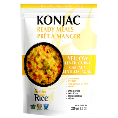 Better Than Rice Ready Meal Yellow Lentil Curry With Konjac Rice