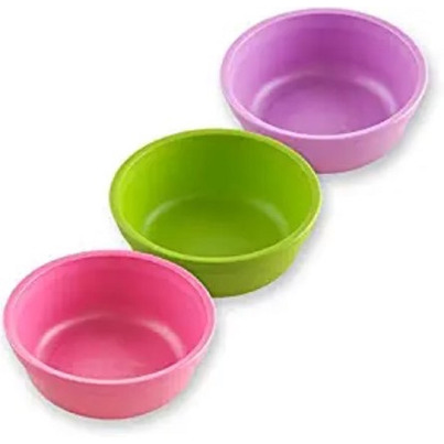 Re-Play Bowls Set Butterfly Bright Pink, Lime Green And Purple