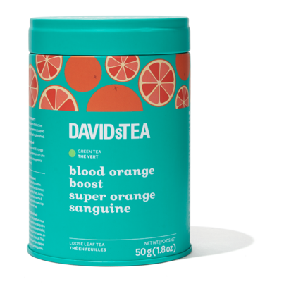 DAVIDsTEA Loose Leaf Tea Tin Blood Orange Boost