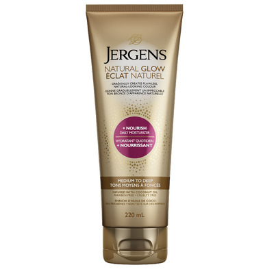 Jergens Natural Glow + Nourish Daily Moisturizer Medium To Deep