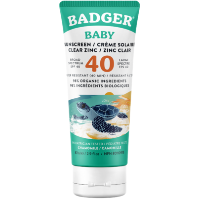 Badger Balms Baby Clear Zinc Sunscreen SPF 40