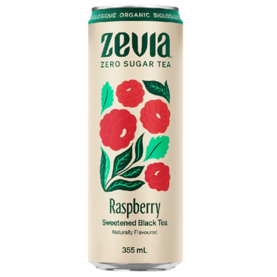 Zevia Organic Sweetened Black Tea Raspberry