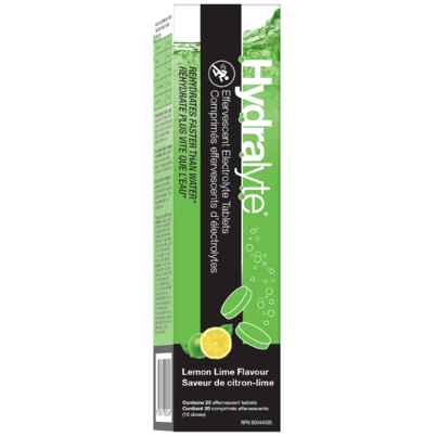 Hydralyte Sports Effervescent Tablets Lemon Lime