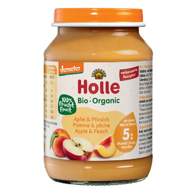 Holle Organic Jar Apple & Peach