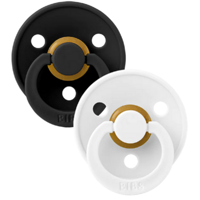 BIBS Latex Pacifier Black And White