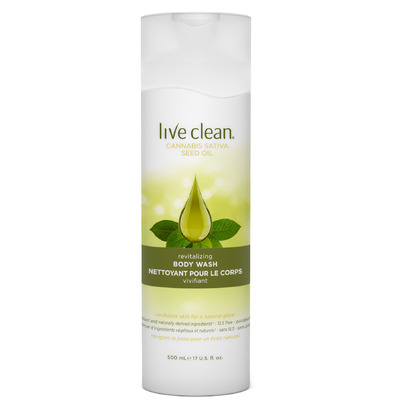 Live Clean Cannabis Sativa Seed Oil Body Wash