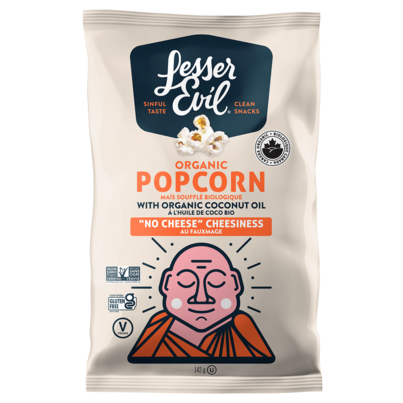 LesserEvil Organic Popcorn No Cheese Cheesiness