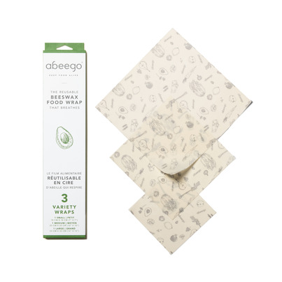 Abeego Variety Reusable Beeswax Food Wrap