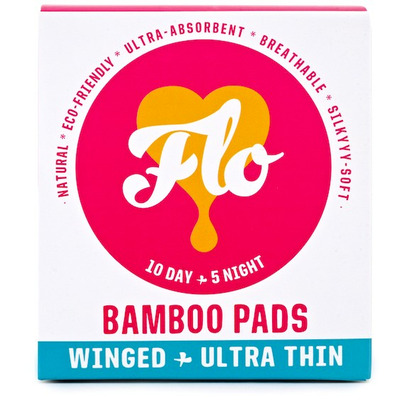 Here We Flo FLO Bamboo Pads Ultra Thin Combination