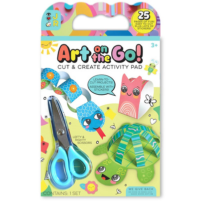 Bright Stripes Art On The Go Cut & Create Activity Pad