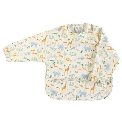 Loulou Lollipop Long Sleeve Waterproof Bib Safari Jungle