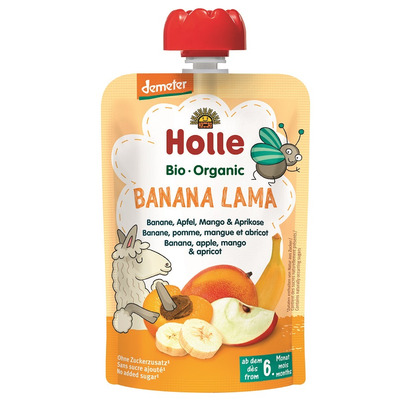 Holle Organic Pouch Banana Lama Banana, Apple, Mango & Apricot