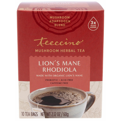 Teeccino Lion's Mane Rhodiola Mushroom Herb