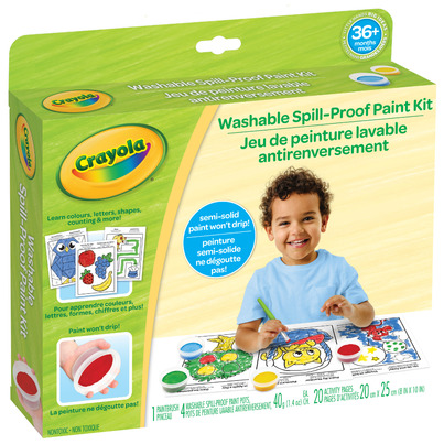 Crayola Young Kids Washable Spill-Proof Paint Kit