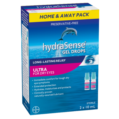HydraSense Eye Drops Ultra For Dry Eyes Twin Pack