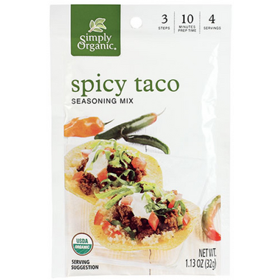 Simply Organic Spicy Taco Seasoning Mix