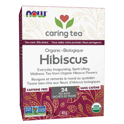 NOW Foods Caring Tea Organic Hibiscus