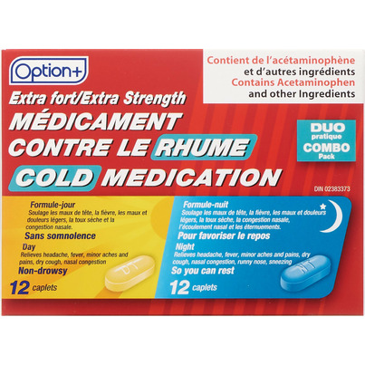 Option+ Extra Strength Cold Medication Combo Pack