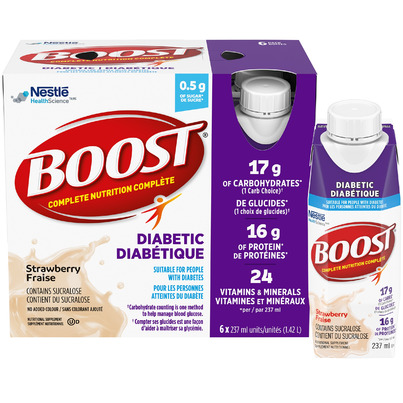 Boost Diabetic Nutritional Supplement Drink Strawberry