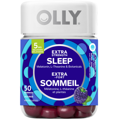 OLLY Extra Strength Sleep Gummy Supplement Blackberry Zen