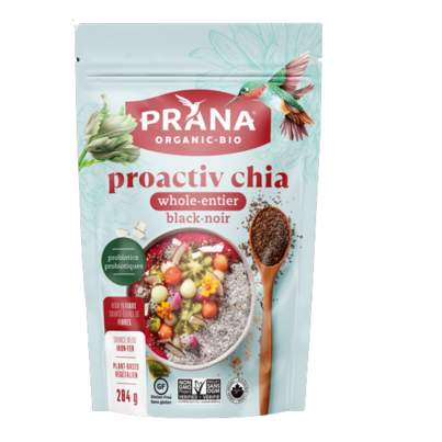 PRANA Proactive Organic Whole Black Chia Seeds