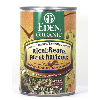 Eden Organic Rice & Beans Green Lentils