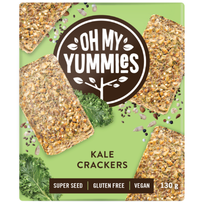 Oh My Yummies Superfood Crackers Kale