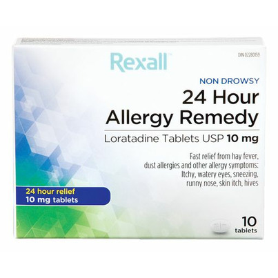 Rexall Non-Drowsy 24 Hour Allergy Remedy (Loratadine 10mg)