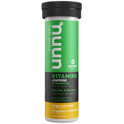 Nuun Hydration Vitamins + Caffeine Ginger Lemonade