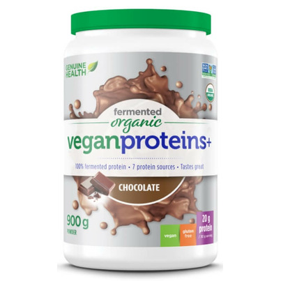 Genuine Health Fermented Organic Vegan Proteins+ Chocolate Large
