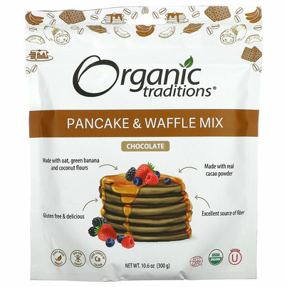 Organic Traditions Pancake And Waffle Mix Chocolate