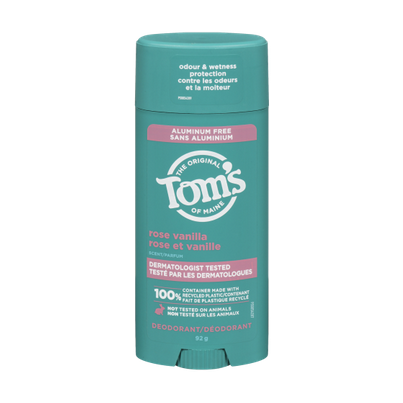 Tom's Of Maine Aluminum Free Natural Deodorant Rose Vanilla
