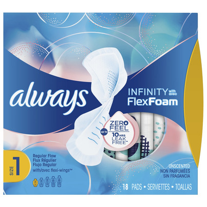 Always Infinity FlexFoam Pads With Wings