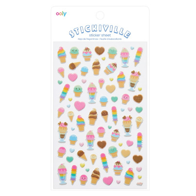 OOLY Stickiville Stickers Standard Ice Cream Dream