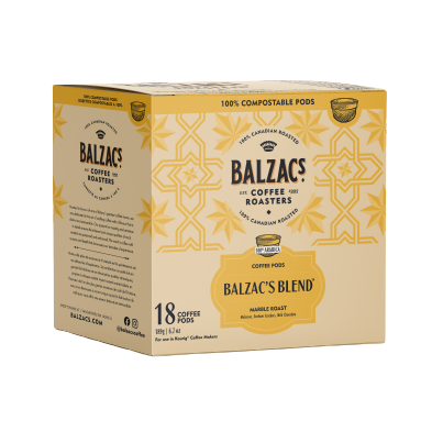 Balzac's Coffee Roasters Balzac's Blend 100% Compostable Coffee Pod