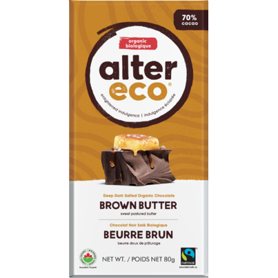 Alter Eco Dark Organic Chocolate Brown Butter