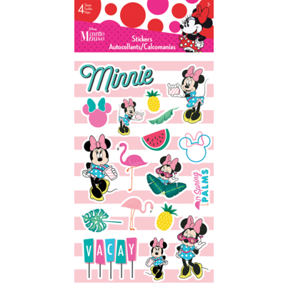 Trends Minnie Mouse Tropical 4 Sheet Stickers