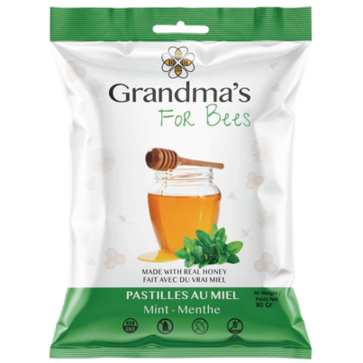 Grandma's For Bees Mint Honey Drops