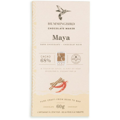 Hummingbird Chocolate Mayan 68% Dark Milk Chocolate