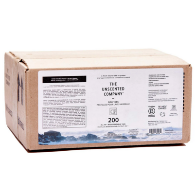 The Unscented Company Eco Friendly Dishwasher Tablets Bulk Box