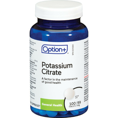 Option+ Potassium Citrate 99mg