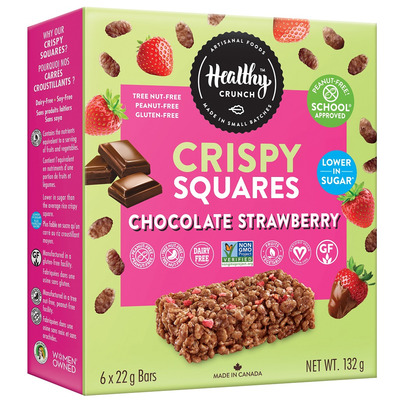 Healthy Crunch Rice Crispy Squares Chocolate Strawberry