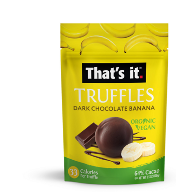That's It. Organic Dark Chocolate And Banana Truffles