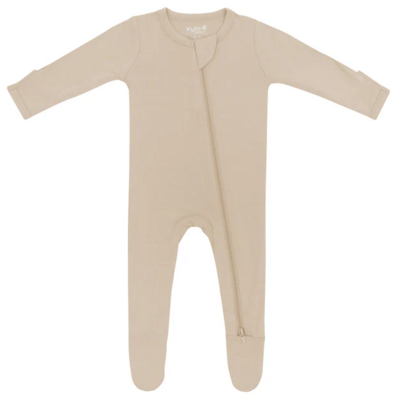 Kyte BABY Zippered Footie Almond