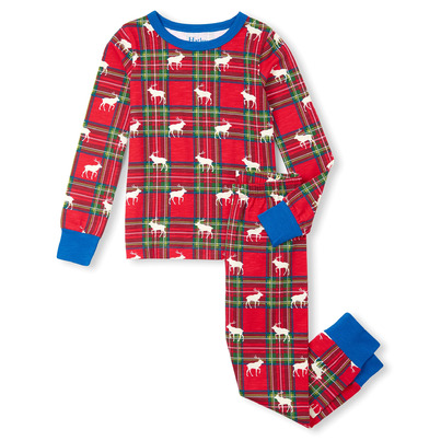 Hatley Kids Pajama Set Elk Plaid