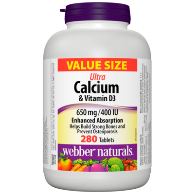 Webber Naturals Calcium With D3 Value Size