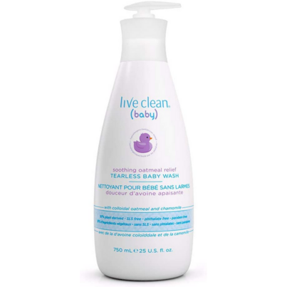 Live Clean Baby Soothing Oatmeal Relief Baby Wash