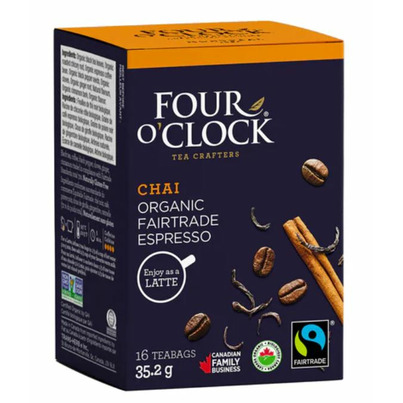 Four O'Clock Organic Chai Latte Espresso Tea